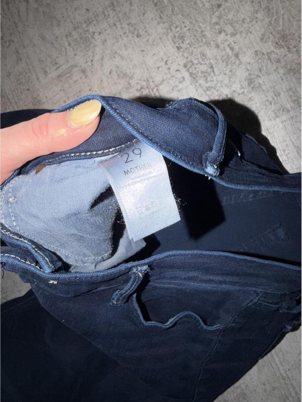 Mothe mid rise dazzler ankle jeans in chip on my shoulder 29 (light knee fading) - Picture 4 of 6